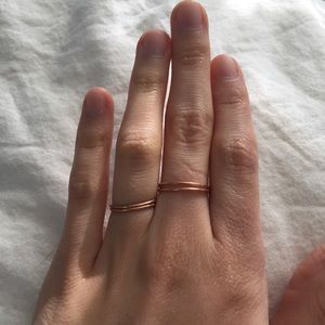 14k Rose Gold Stacking Ring- Size 7
